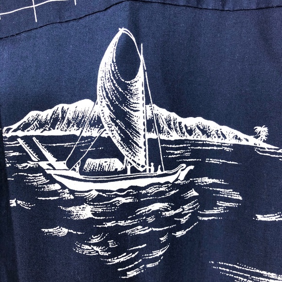 Royal Creations Blue Hawaiian Shirt Size XL - Picture 5 of 5